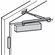 Hafele Overhead door closer, DCL 51, EN 2–5, with arm, Startec, EN 2, 3, 4, 5, With standard arm, silver color lacquered, Item# 931.84.829, 93184829, 931-84-829