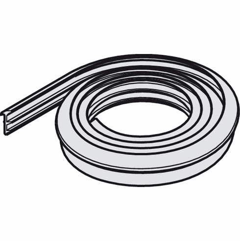 Hafele Rubber Profile, for Fixed Glass Panels (13/32" x 1/2") 10–12.7 mm, for Hawa Junior, Purolino-Plus, Puro, Fixed glass gasket, 12 - 13 mm (15/32" - 17/32"), Item# 940.41.065, 94041065, 940-41-065