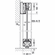 Hafele Sliding door fitting, Slido D-Line43 80N, frame door for glass and wooden panel, Set with aluminium frame and running track for 1 door leaf, Silver coloured anodized, door width: 1,100 mm, Item# 940.59.016, 94059016, 940-59-016