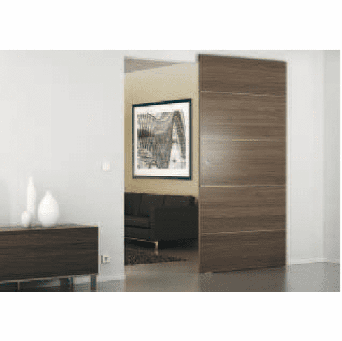 Hafele Bottom track, for soft floors, Slido Design 80-M, Black anodized, length: 2,200 mm, Item# 940.59.812, 94059812, 940-59-812