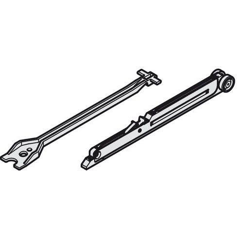 Hafele Soft Closer, For Hawa Porta, Hawa Divido 60/100, Top hung system, Door weight: 10 - 60 kg (22 - 132 lbs.), Item# 940.60.045, 94060045, 940-60-045