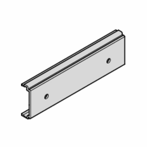 Hafele Clip, for Wood and Aluminum Fascia, 97 x 29 x 9.5 mm, for Hawa Porta, Divido, Silver anodized, length: 97 mm, Item# 940.60.065, 94060065, 940-60-065