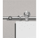 Hafele Hollow Stainless Steel Track Set, Flatec V, For Wood Doors, 1.8 m Length, Matt, Item# 940.64.021, 94064021, 940-64-021