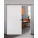 Hafele Hollow Stainless Steel Track Set, Flatec V, For Wood Doors, 2.1 m Length, Matt, Item# 940.64.022, 94064022, 940-64-022