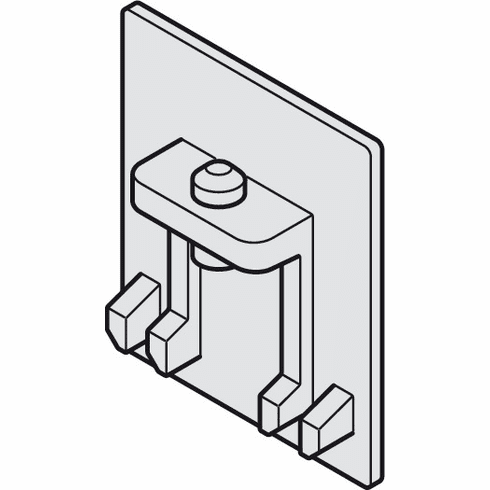 Hafele Cover Caps, For Hawa Angle Profile, for Junior 80, Item# 940.80.066, 94080066, 940-80-066