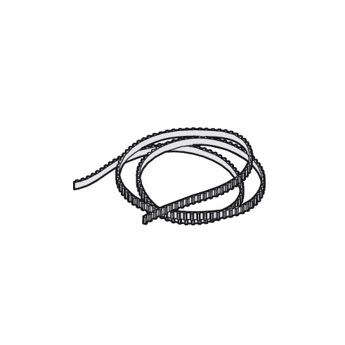 Hafele Toothed Belt, for 2 sliding doors, For Hawa Symmetric 80/G, With max. width of 1200 mm, Item# 940.80.077, 94080077, 940-80-077