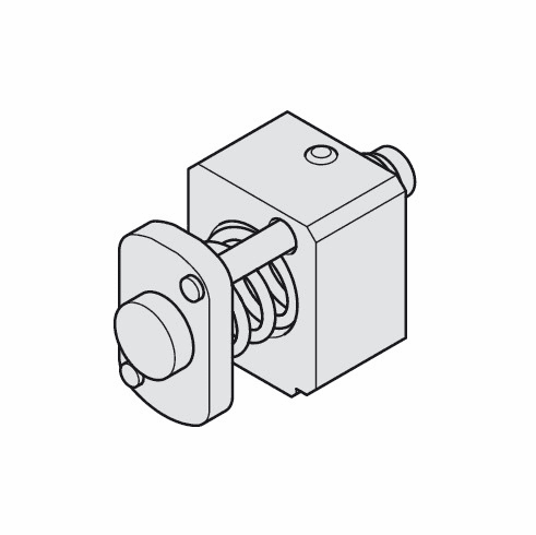 Hafele Spring buffer, for Hawa Junior 80, Zinc alloy, Item# 940.80.320, 94080320, 940-80-320