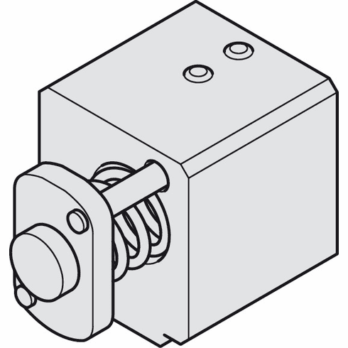 Hafele Spring buffer, for Hawa Junior 120, Zinc alloy, Item# 940.80.322, 94080322, 940-80-322