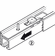 Hafele Fixing profile, Junior 40 B Pocket, with bayonet lock, for running track, for pocket door solution with Junior 40 B sliding door fitting, Length: 2000 mm, Item# 940.80.424, 94080424, 940-80-424