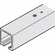 Hafele Upper Track, HAWA Junior 40, Pre-drilled, Length: (8' 2 7/16") 2.5 m, Item# 940.80.633, 94080633, 940-80-633
