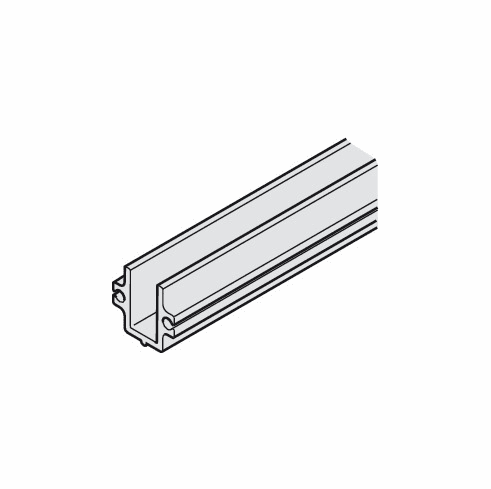 Hafele Guide Channel, 24 x 24 mm (15/16" x 15/16"), For Hawa Junior, length: 6 m (19' 8 1/4"), Item# 940.81.600, 94081600, 940-81-600
