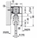 Hafele Sliding door fitting, Hfele Slido R-Aluflex 80A, top running, for sliding doors with frame, floor to ceiling, ceiling installation and wall mounting, height adjustable, without soft and self closing mechanism, door weight 80 kg, Item# 940.82.140, 94082140, 940-82-140