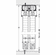 Hafele Wall Compensating Profile, for Silent Aluflex, for Slido R-Aluflex 80A/R-Aluflex 80W, black; 3,000 mm length, Item# 940.93.700, 94093700, 940-93-700
