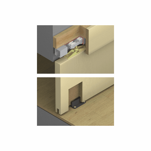 Hafele Pocket Door Framing Kit With Jr. Sliding Hardware, Futura, Type IV, Item# 940.94.104, 94094104, 940-94-104