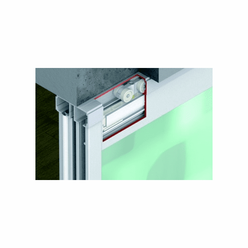 Hafele Sliding Door Hardware, Hawa Divido 100 GRM, set, Top Hung System, Item# 941.00.001, 94100001, 941-00-001