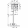 Hafele Sliding door fitting, Hawa Porta 100 GW/GWF, set, for 1-leaf glass sliding doors, surface mounted or flush fitted in ceiling, for door weight up to 100 kg, Black anodized, Item# 941.00.053, 94100053, 941-00-053