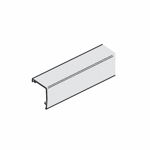 Hafele Clip-On Fascia, To Upper Track, For Hawa Porta 100 GU, length: 2,500 mm, Item# 941.01.925, 94101925, 941-01-925