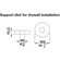 Hafele Support Disks, for Wall Brackets Ø60mm (2 3/8"), For Barn Door Hardware, Ø 50mm (2"), Item# 941.07.132, 94107132, 941-07-132