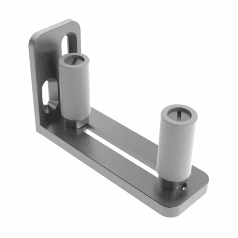 Hafele Lower Guide, Wall Mounted, Adjustable, 22 - 45 mm (7/8 - 1 3/4"), Item# 941.07.242, 94107242, 941-07-242