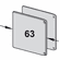 Hafele End cap set, For Clip-On Fascia Cover, For Slido D-Line11, For upper track 5 and mounting rail 16 or 18 and fascia F, Item# 941.25.037, 94125037, 941-25-037