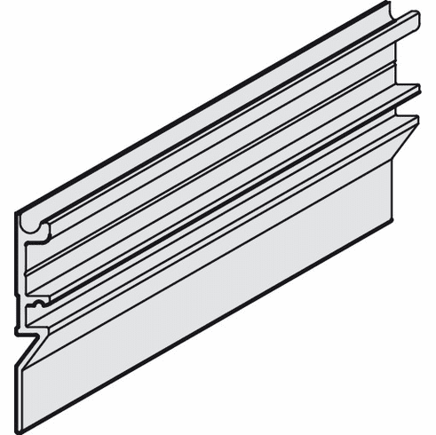 Hafele Mounting Rail, High, Pre-Drilled, Width 8 mm, for Häfele Slido D-Line11, length 2000 mm, Item# 941.25.822, 94125822, 941-25-822