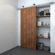 Hafele Flat Track Sliding System, Slido D-Line42 100R Set, For 1 Sliding Wood Door, with Top Mounted Hanger, 2.5 m Length, Item# 941.32.014, 94132014, 941-32-014