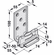 Hafele Floor Guide, Single Element, HAWA Confort 160, with short guide bracket, Item# 941.60.071, 94160071, 941-60-071