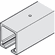 Hafele Upper Track, Pre-drilled, Aluminum, For Hawa Junior, Length: 4 m (13 1 1/2), Item# 941.60.401, 94160401, 941-60-401