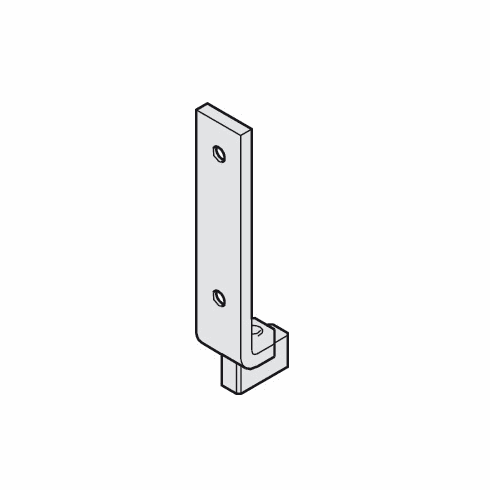 Hafele Lower Guide Bracket, For Häfele 20-c folding wall 120, Galvanized steel finish, Item# 943.02.030, 94302030, 943-02-030