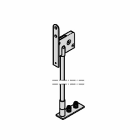 Hafele Bar Bolt, with square/hexagonal nut, For Hawa Variofold and Centerfold 80/H, backset 42.5 mm, Item# 943.04.084, 94304084, 943-04-084