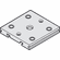 Hafele Fixing Plate, for 2 x single running track, for Hawa Aperto 60/H/GL, 1 piece, Item# 943.30.024, 94330024, 943-30-024