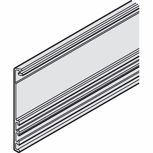 Hafele 943.31.056 Hawa Aperto 60/GL Cover Profile, Aluminum, Stainless Steel, length = 800mm, 94331056, 943-31-056