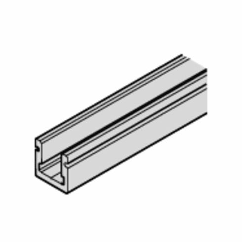 Hafele Guide Channel, Pre-drilled, 16 x 16 (5/8" x 5/8"), for Hawa Puro, Aperto, Length: 3.5 m (11' 5 13 /16"), Item# 943.31.835, 94331835, 943-31-835