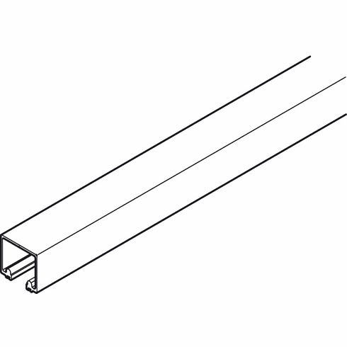 Hafele Lower Guide Channel, Polyproplene, Black, Al Fresco Summit, Length: 4 m (13' 1 1/2"), Item# 943.33.940, 94333940, 943-33-940