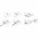 Hafele GL RAIL (GV) UP TO 1/2" GL AL AN 6.5M, Item# 946.00.651, 94600651, 946-00-651