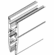 Hafele GL RAIL (GV) UP TO 1/2" GL AL AN 6.5M, Item# 946.00.651, 94600651, 946-00-651