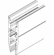 Hafele 946.10.650 GV Glass Rail, for up to 1/2" (12.7mm) glass, aluminum, mill finish, 6.5 meters (21' 3 7/8") 94610650 946-10-650, 94610650, 946-10-650