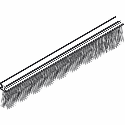 Hafele Track Seal, with Nylon Filament, Al Fresco Summit, Black, Length: 6 m (19' 8 1/4"), Item# 950.06.292, 95006292, 950-06-292