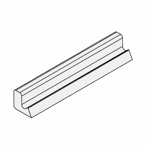 Hafele Door Seal, Plastic, White, Length: 20 m (65' 7 13/32"), Item# 950.06.457, 95006457, 950-06-457