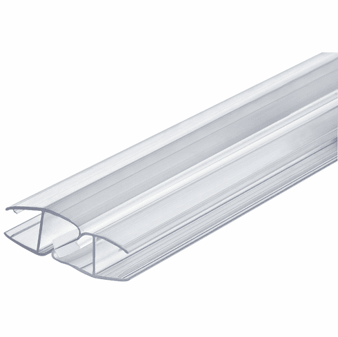 Hafele glass door magnet seal, Magnetic, for shower cubicles, glass-glass, for 180° glass fronts, for glass thickness 8-10 mm, Item# 950.50.038, 95050038, 950-50-038