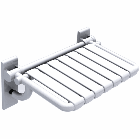 Hafele Folding Shower Seat, 555 mm Width, HEWI 801 Series, Stone gray, Item# 980.20.095, 98020095, 980-20-095