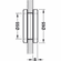 Hafele Flush Pull Handle for Glass Sliding Doors, Closed Type, For glass sliding doors, glass doors, Brass Chrome Plated Matt, for Glass Thickness 10 mm (3/8"), Item# 981.10.048, 98110048, 981-10-048