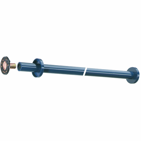 Hafele Wardrobe Tube, HEWI, Polyamide with Steel Core, Diameter:33 mm, Pure White, (78 3/4") 2000 mm Length, Item# 988.50.499, 98850499, 988-50-499