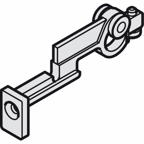 Hafele Hawa Clipo 15 HM, Running Gear, Top hung system, anthracite, plastic, Item# 405.83.918, 40583918, 405-83-918