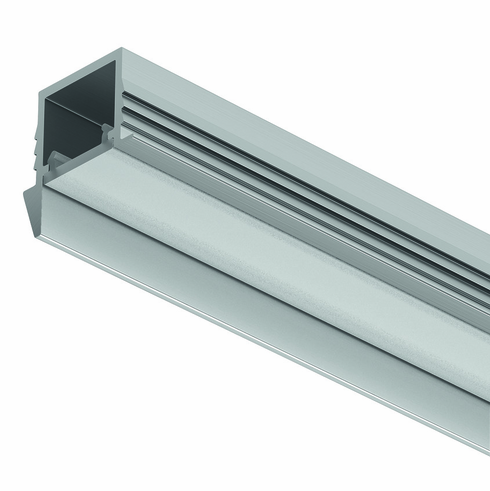 Hafele Profile for recess mounting, H�fele Loox5 Profile 1105, for LED strip lights, Asymmetrical light distribution, internal width 11�mm, Length: (92") 2336 mm, silver colored, Item# 833.94.204, 83394204, 833-94-204