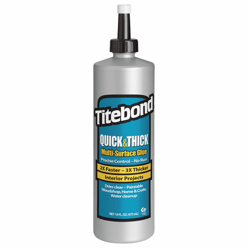 Hafele Titebond®, Quick and Thick Multi-Surface Glue, 16 oz., Item# 003.57.150, 00357150, 003-57-150