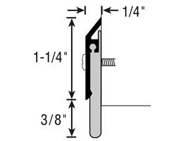 HAGER 750S-N-36-CLR Door Bottom Sweep 750SN36CLR 750S N 36 CLR