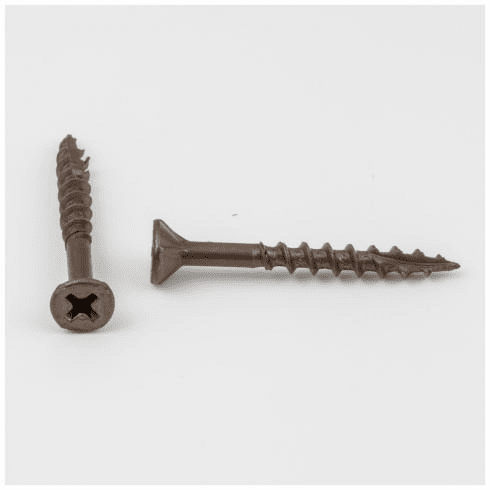 Hardware Resources 8X112917 #8 x 1-1/2" Flathead With Nibs Type 17 Phillips Drive Coarse Thread Finish: Clean Brown Wax (6,000/per bucket)