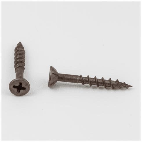 Hardware Resources 8X114917 #8 x 1-1/4" Flathead With Nibs Type 17 Phillips Drive Coarse Thread Finish: Clean Brown Wax (8,000/per bucket)