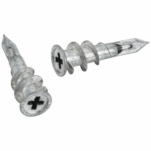 Hardware Resources 8X158ZN-K Self-Drilling Zinc Die Cast Hollow Wall Anchor.  Installs Into 3/8" - 5/8" Sheetrock.  Accepts #6 - #8 Screw (500).